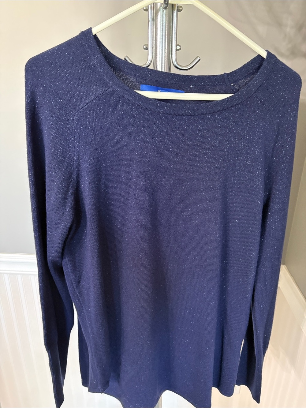 Apt. 9 Navy Sparkle Crewneck Sweater